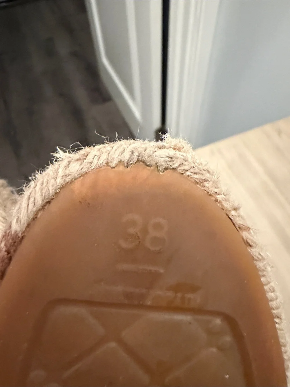 CHANEL Brown Leather Espadrille Mules
